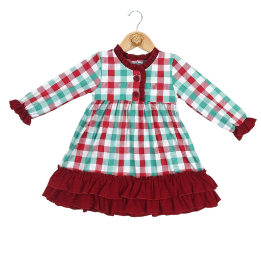Christmas Red And Green Gingham Nightgown