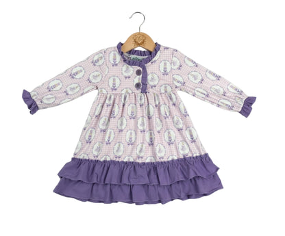 Purple Nutcracker Ballet Ruffle Girls Nightgown