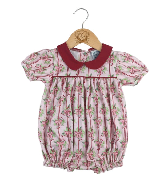 Christmas Garland Holly Berry Bows Girl Bubble