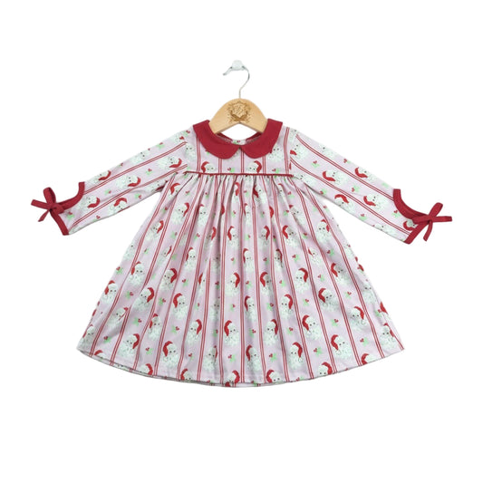 Classic Santa Long Sleeve Girls Dress