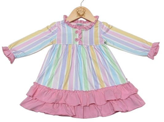 Preppy Pastel Stripe Dreams Nightgown