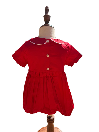 Boys Hand Smocked String Christmas Lights Bubble