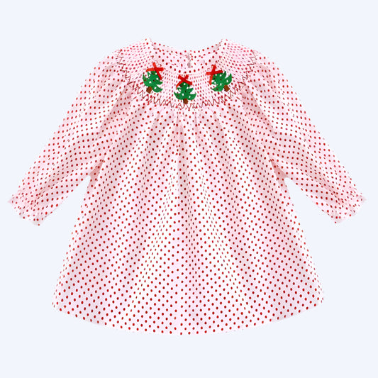 CHRISTMAS RED POLKA DOT DRESS - ETA SEP