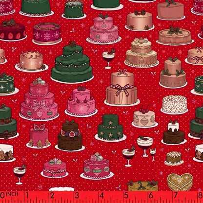 Holiday Cake Delight Bamboo Ruffle Zippy
