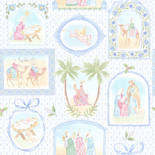 Nativity Story Two-Way Zip Bamboo Sleeper – Light Blue