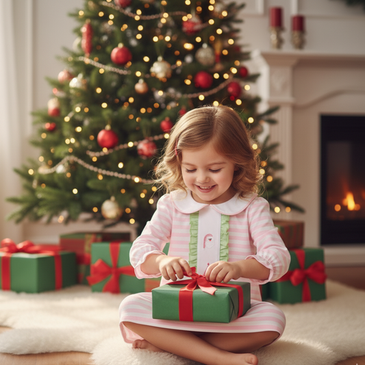 CHRISTMAS PINK GIRLS DRESS