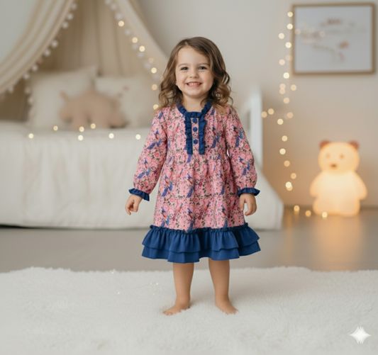 GRANDMILLENNIAL PEACOCK NIGHTGOWN