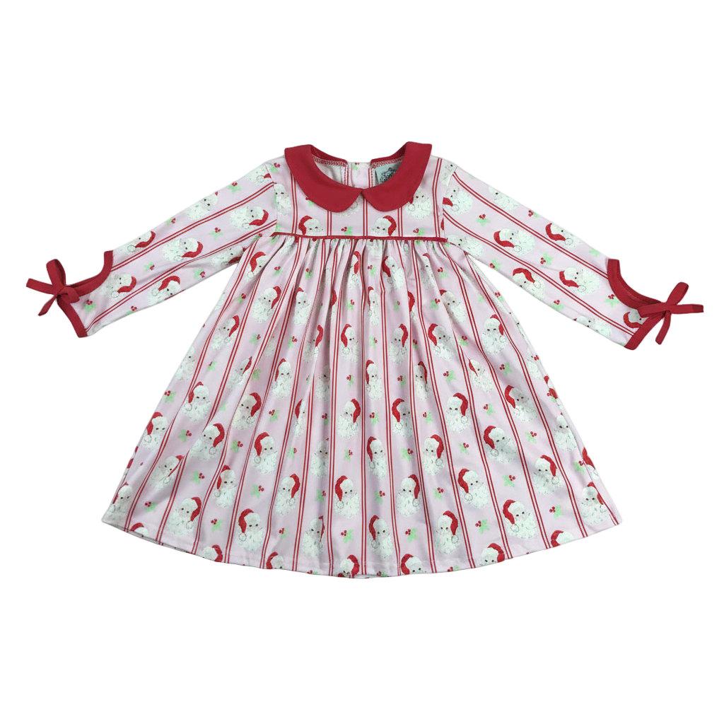 Classic Santa Long Sleeve Girls Dress
