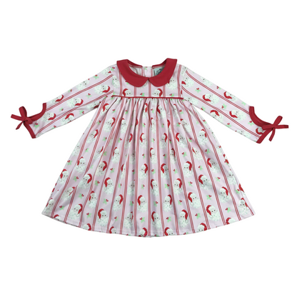 Classic Santa Long Sleeve Girls Dress