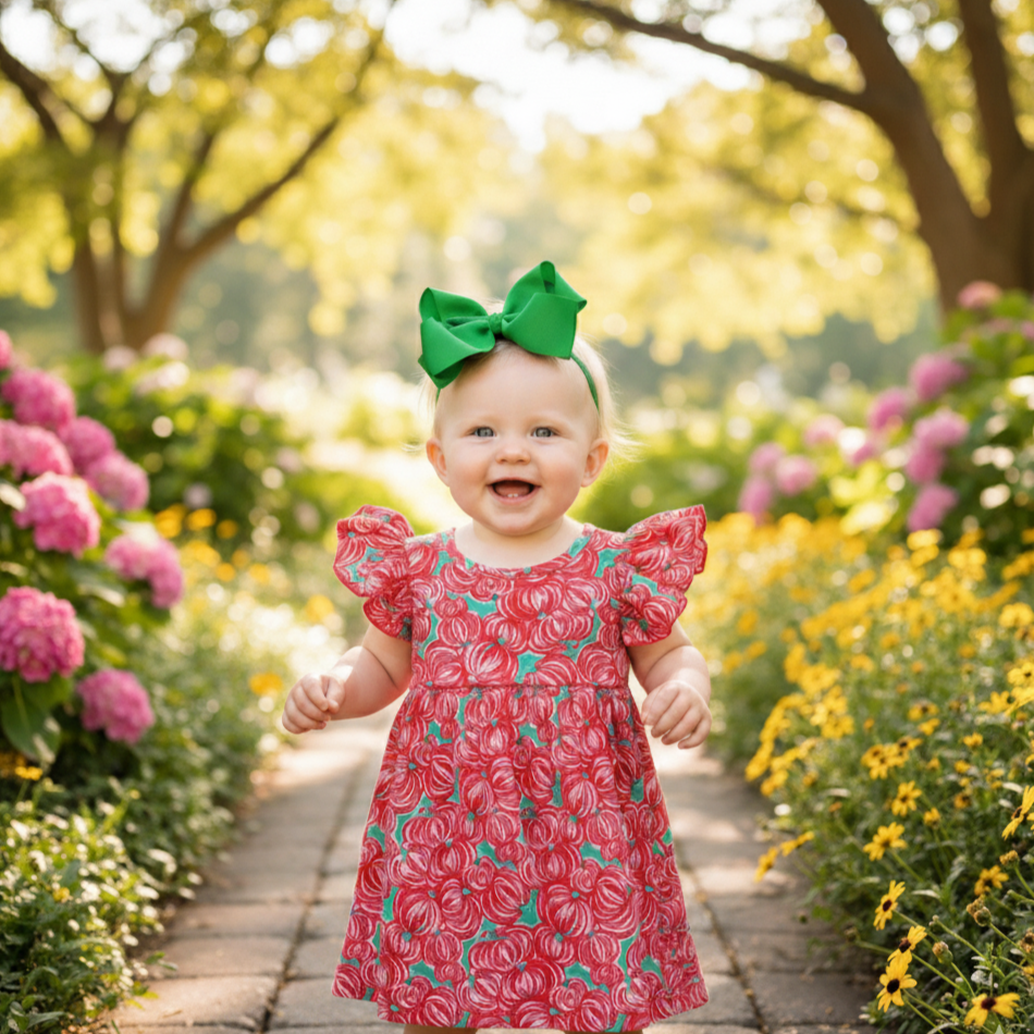 THANKSGIVING PUMPKIN PATCH - TWIRL DRESS