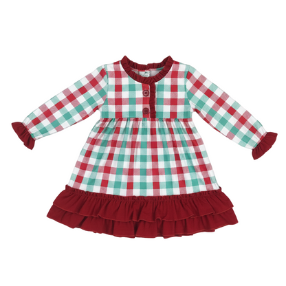 Christmas Red And Green Gingham Nightgown