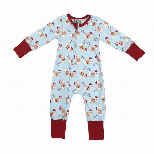 Santa Milk And Cookies Boys Zippy