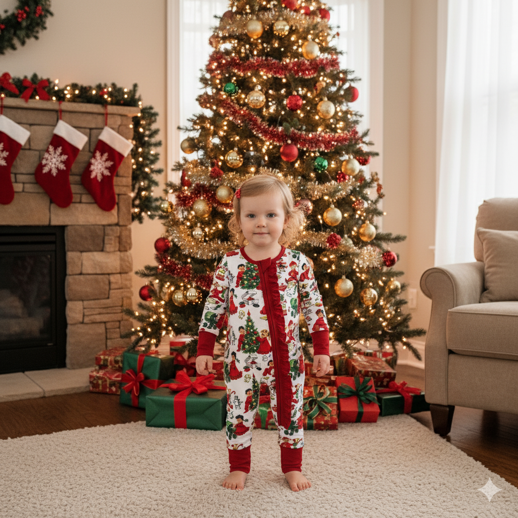 Antique Christmas Morning Child's Play Zippy