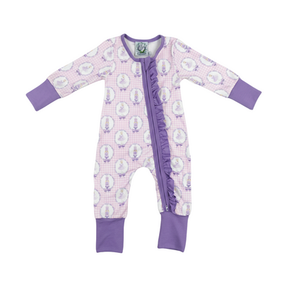 Purple Nutcracker Ballet Ruffle Girls Zippy