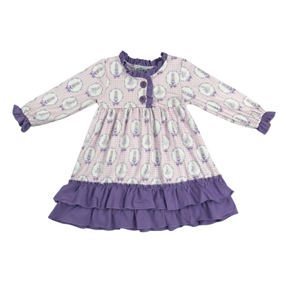 Purple Nutcracker Ballet Ruffle Girls Nightgown