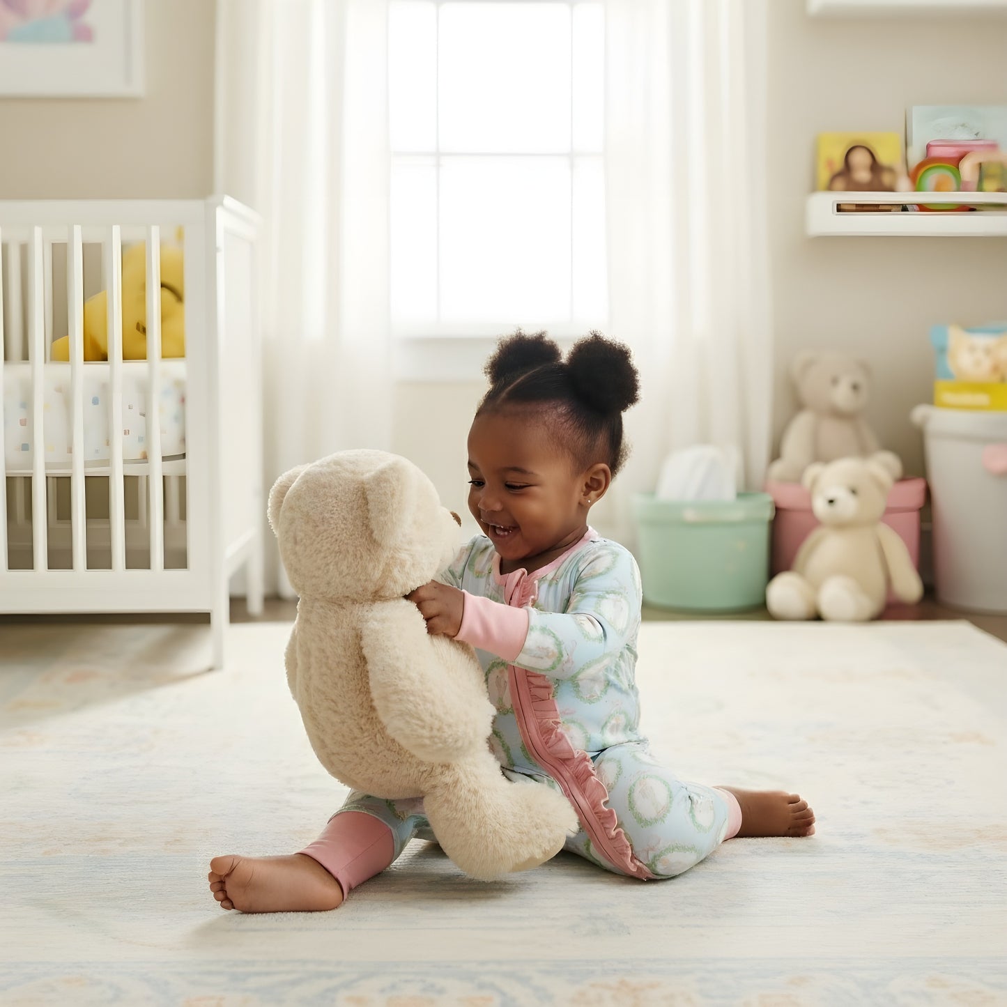 Nutcracker Ballet Aqua Blue & Pink Zippy