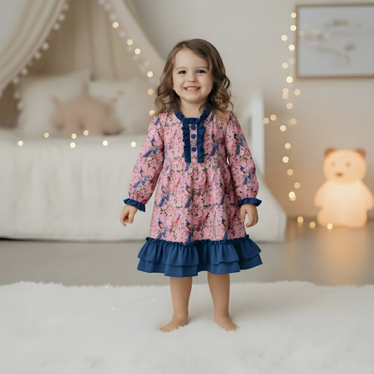 GRANDMILLENNIAL PEACOCK NIGHTGOWN