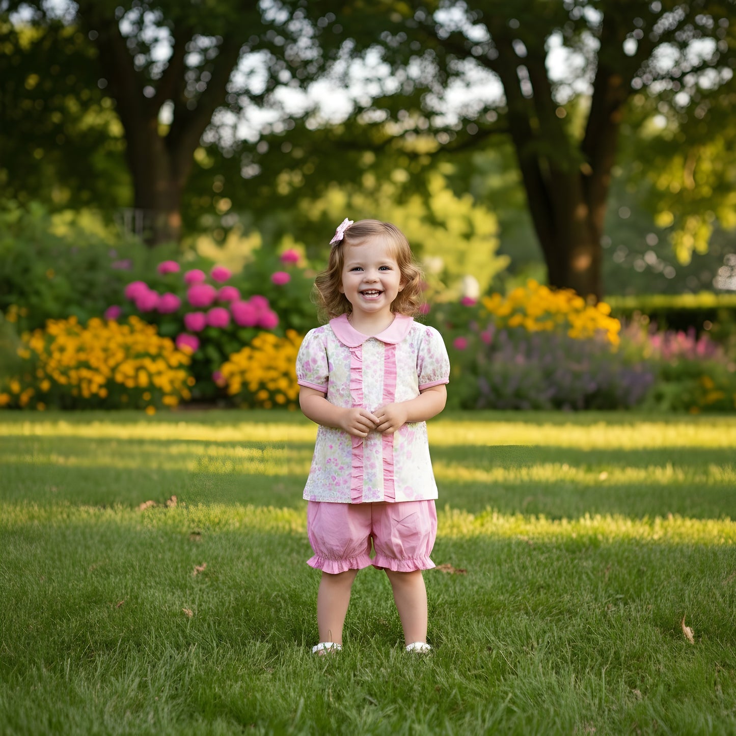 EVERLY’S FLOWERS SHORTS SET