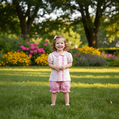 EVERLY’S FLOWERS SHORTS SET