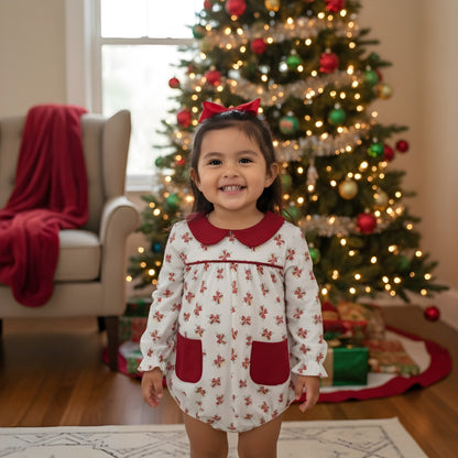 Christmas Bow And Pearl Bubble