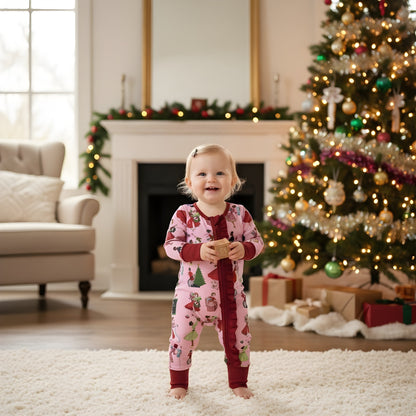 Vintage 50's Christmas Ladies - Girls Zippy